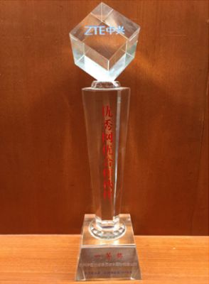 2016年度优秀网优合作伙伴一等奖-中兴通讯第三营销事业部2015年度